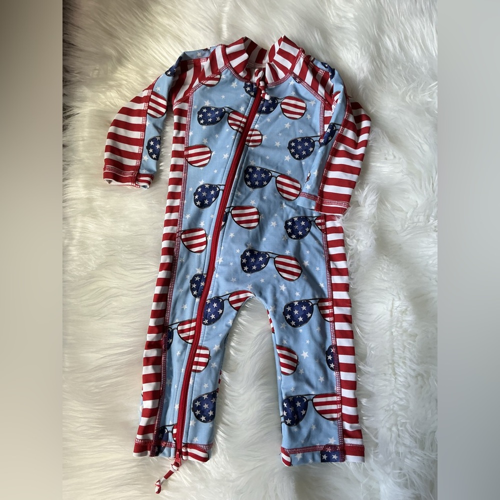 4th of July Baby Boy Swimsuit Caden Lane